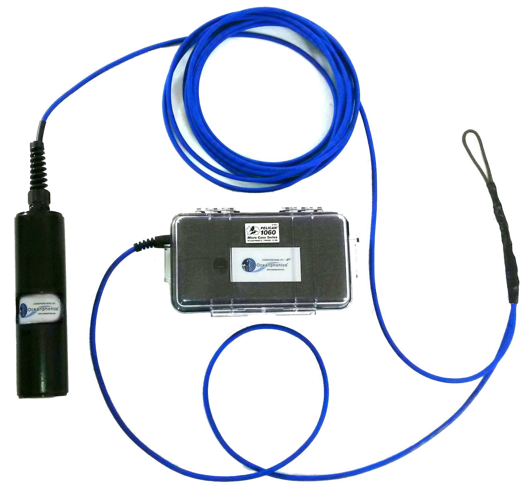 Model OP-1-BT hydrophone with Bluetooth Transmitter for two Bluetooth compatible headphones or loudsepaker
